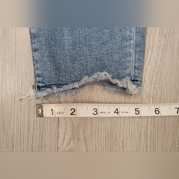 LOFT The Curvy Skinny High-Waist Five Button Frayed Blue Jeans, Women's 26 / 2 - Picture 5 of 16